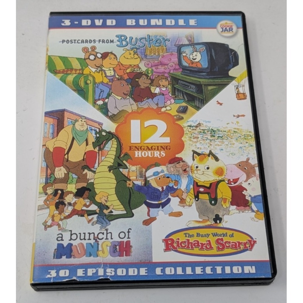 Postcards from Buster A Bunch of Munsch World Richard Scarry 3-Disc DVD Set
